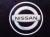 Лазерная подсветка Welcome со светящимся логотипом Nissan в черном металлическом корпусе, комплект 2 шт.