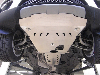 BMW X6 (12–14) Защита картера + КПП, из 2-х частей, алюминий (V-3,0TD, 3,5)